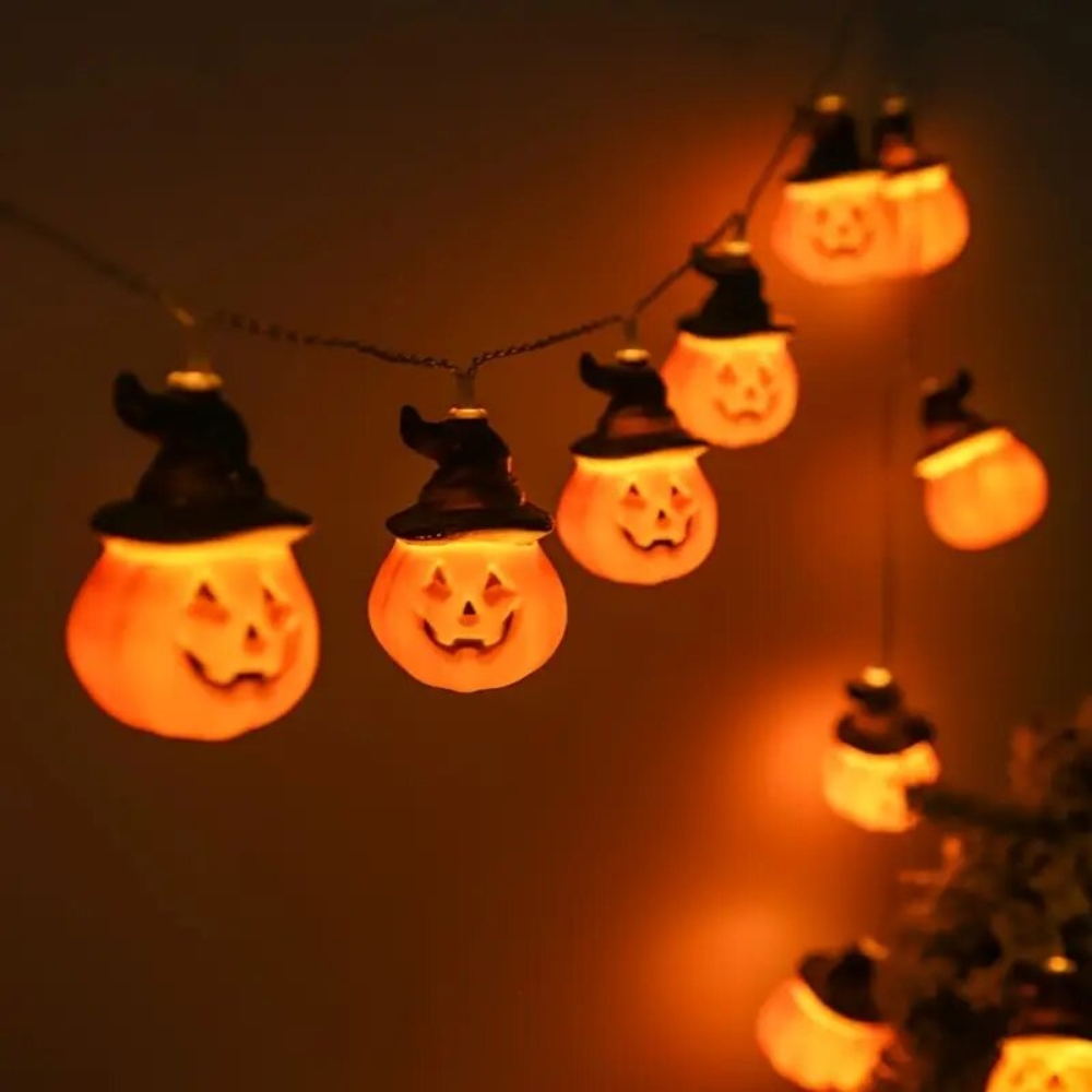 1.5M/59.06in Halloween Pumpkin - огляд і ціна Halloween Led String Lights Orange