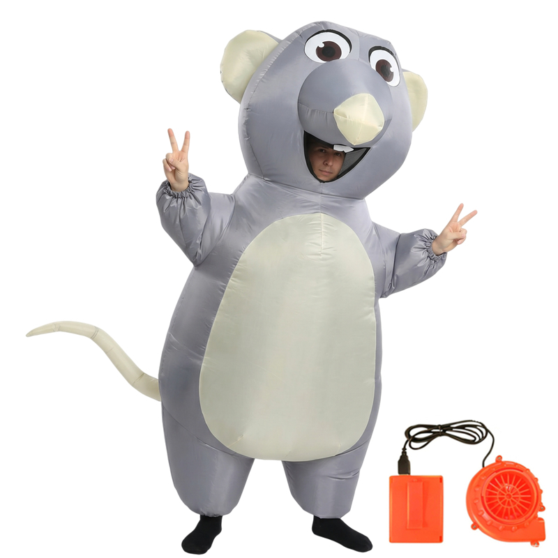 Adult Kids Inflatable Gray Mou - огляд і ціна Halloween Costume Kids