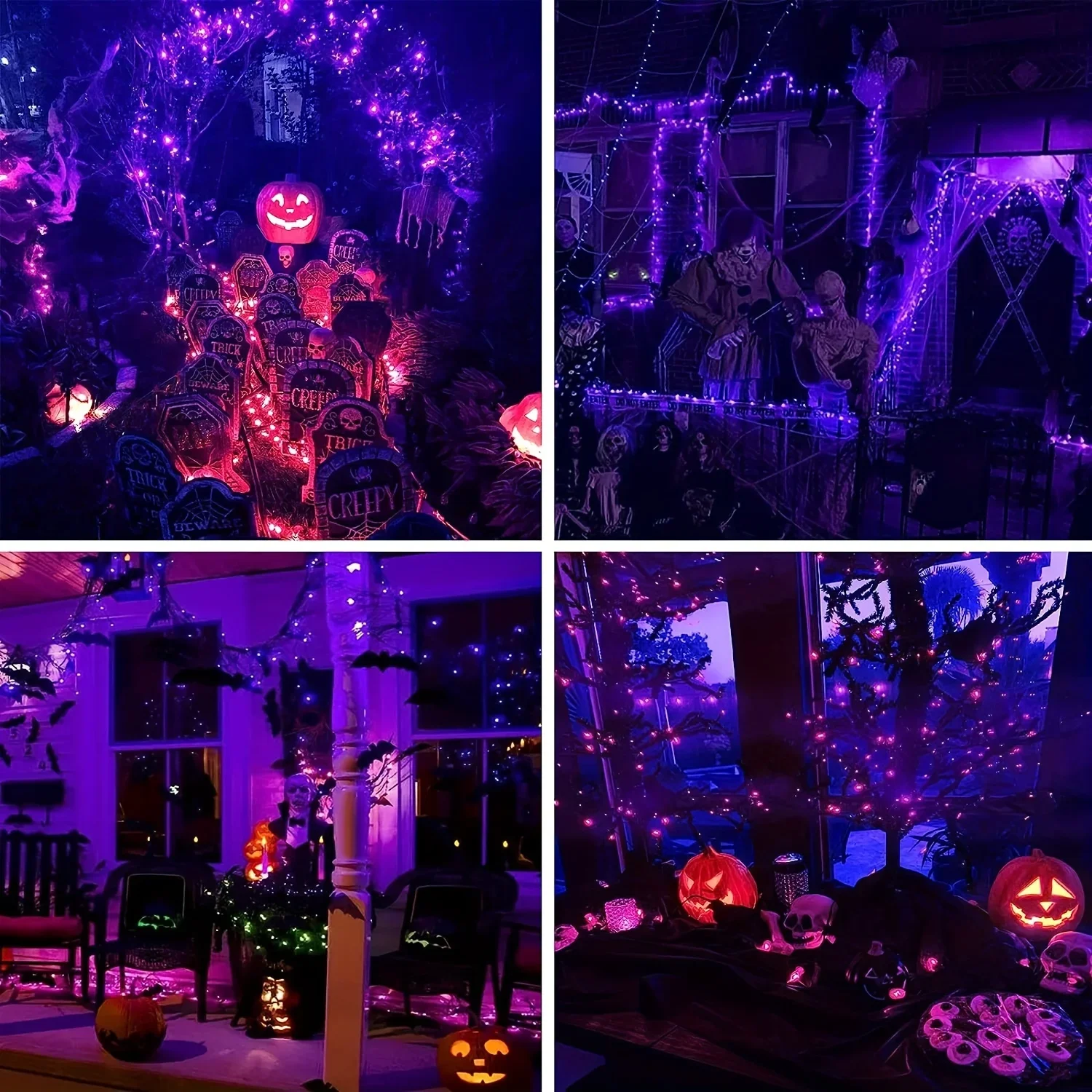 10-120M Copper Wire String Lig - огляд і ціна Halloween Led String Lights Orange