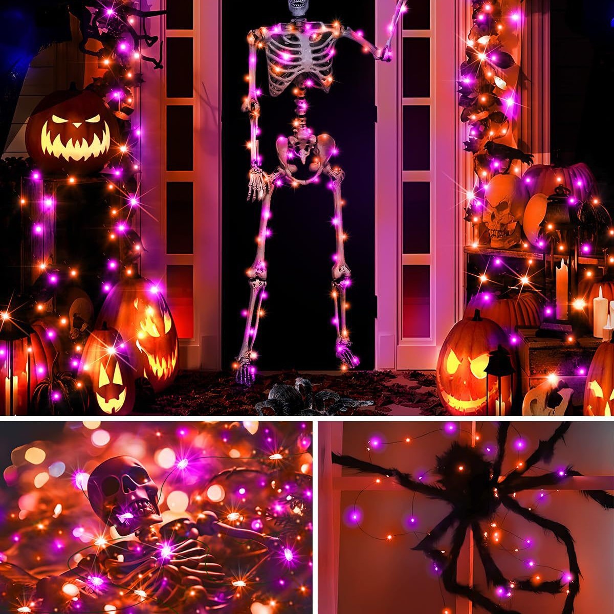 Halloween LED Solar Copper Wir - огляд і ціна Halloween Led String Lights Orange