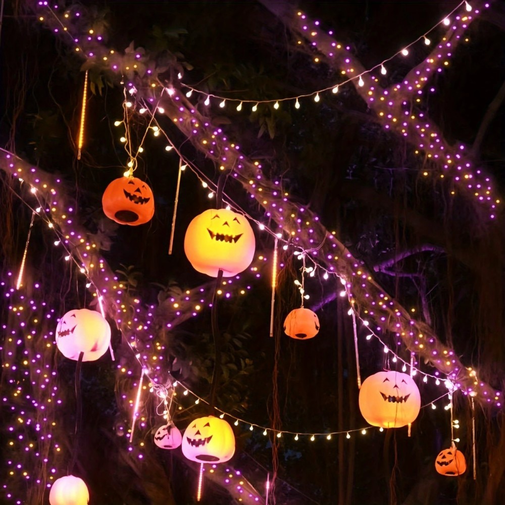 1/2PC12M100LED Halloween Decor - огляд і ціна Halloween Led String Lights Orange