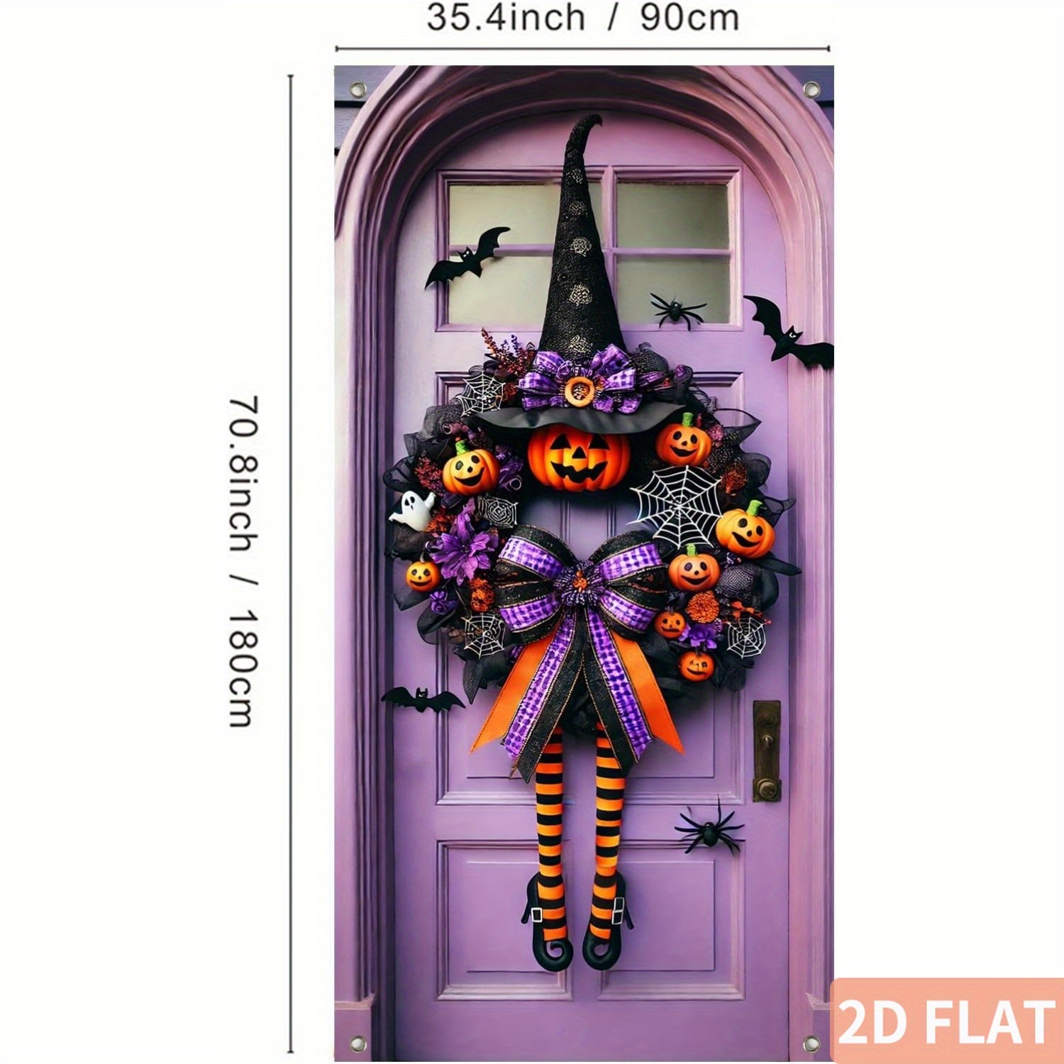 Halloween Witch Wreath Door Co - огляд і ціна Spider Web Halloween Decoration