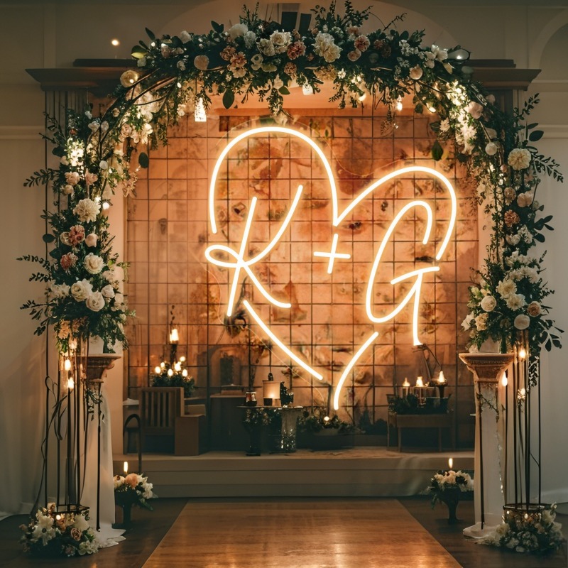 Custom Initials Heart LED Neon - огляд і ціна Halloween Party Supplies