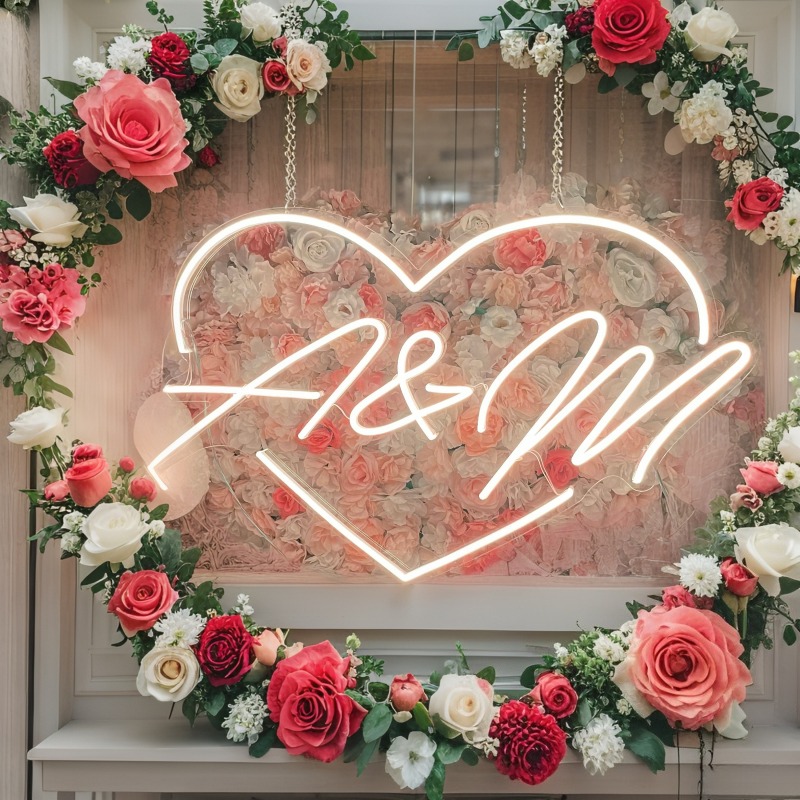 Custom Initials Heart LED Neon - огляд і ціна Halloween Party Supplies
