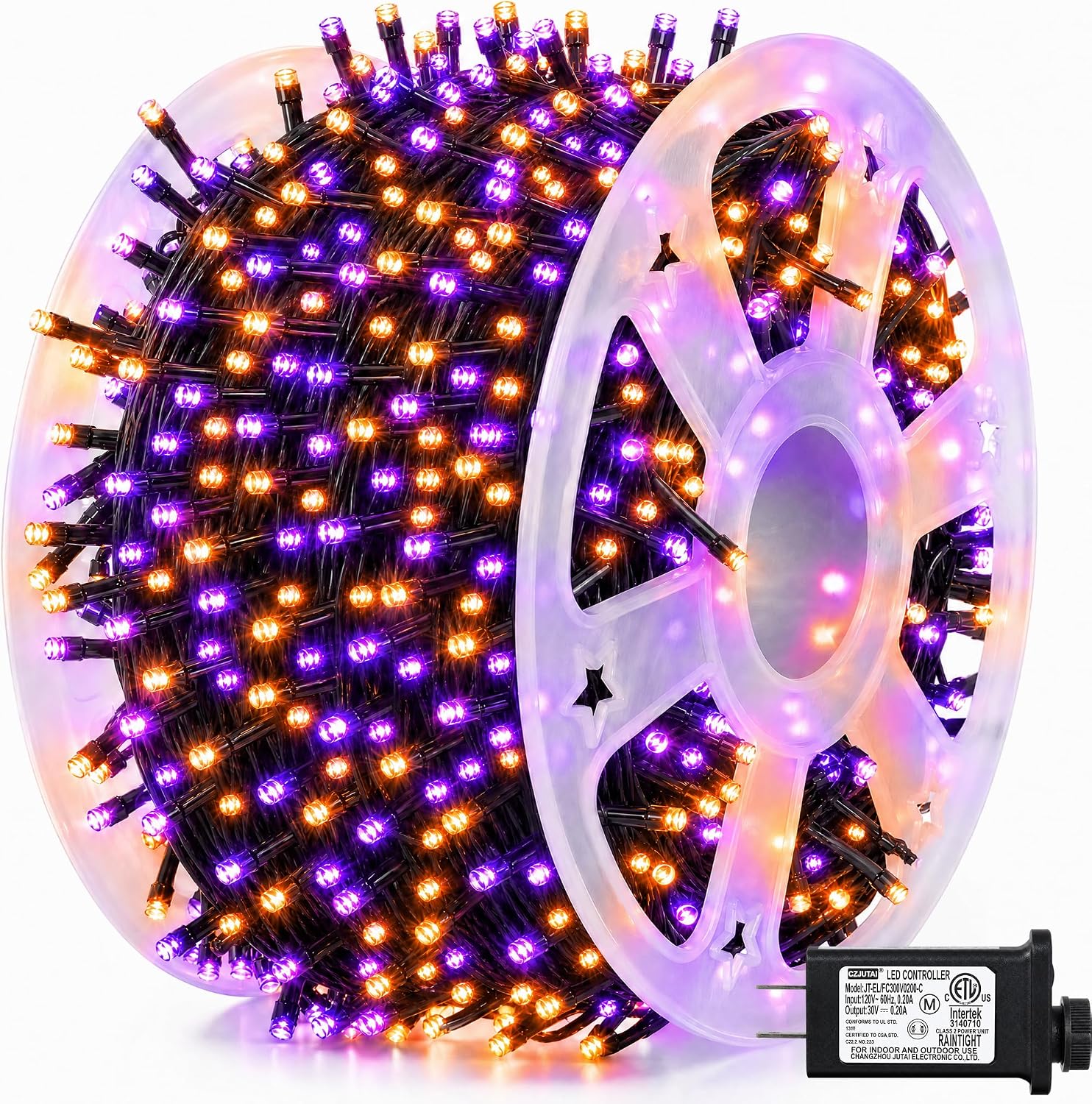 Dazzle Bright 164 FT 500 LED H - огляд і ціна Halloween Led String Lights Orange