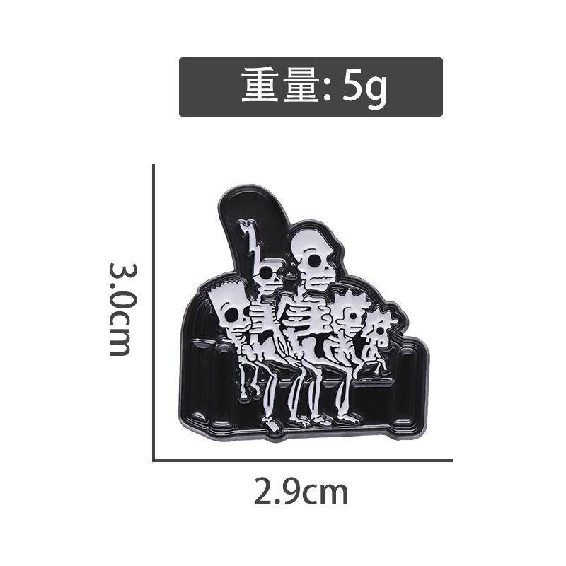 New Cartoon Anime Figure Brooc - огляд і ціна Halloween Skeleton Decoration