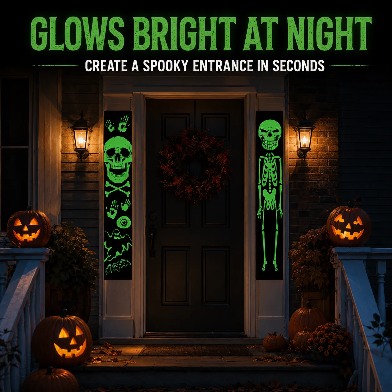 2PCS Glow in the Dark Hallowee - огляд і ціна Halloween Skeleton Decoration