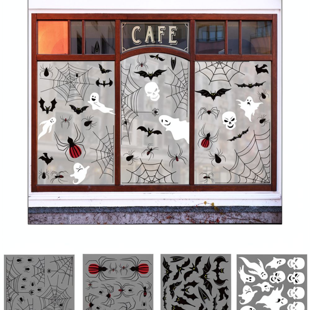 Halloween Wall Stickers Static - огляд і ціна Halloween Skeleton Decoration
