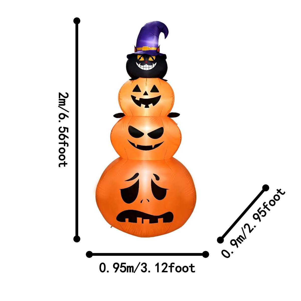 Outdoor Holiday Decorations Ha - огляд і ціна Halloween Pumpkin Decor Led
