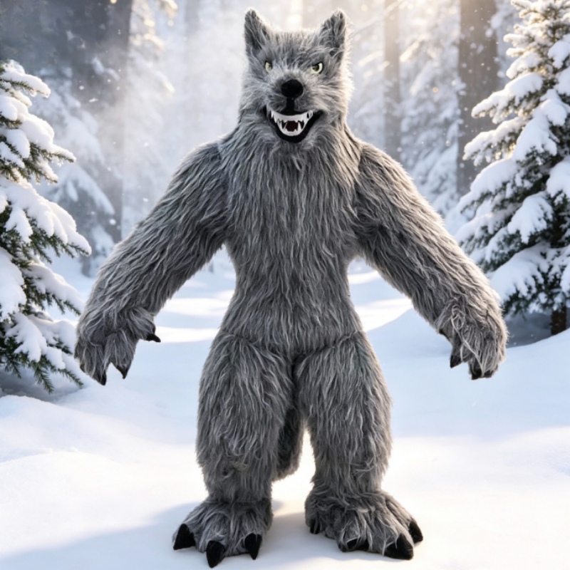 Giant Inflatable Grey Wolf Mas - огляд і ціна Halloween Costume Adult
