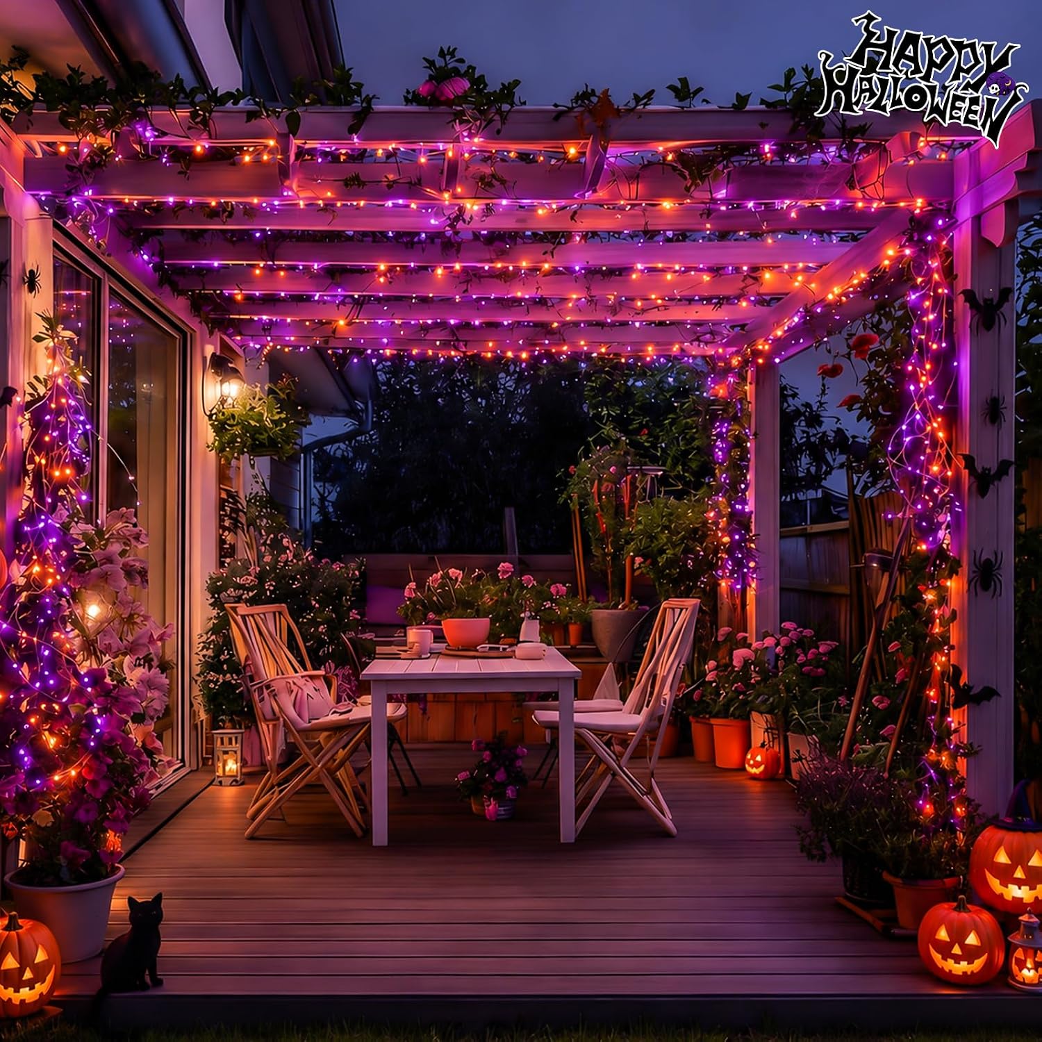 Halloween Solar Copper Wire St - огляд і ціна Halloween Led String Lights Orange