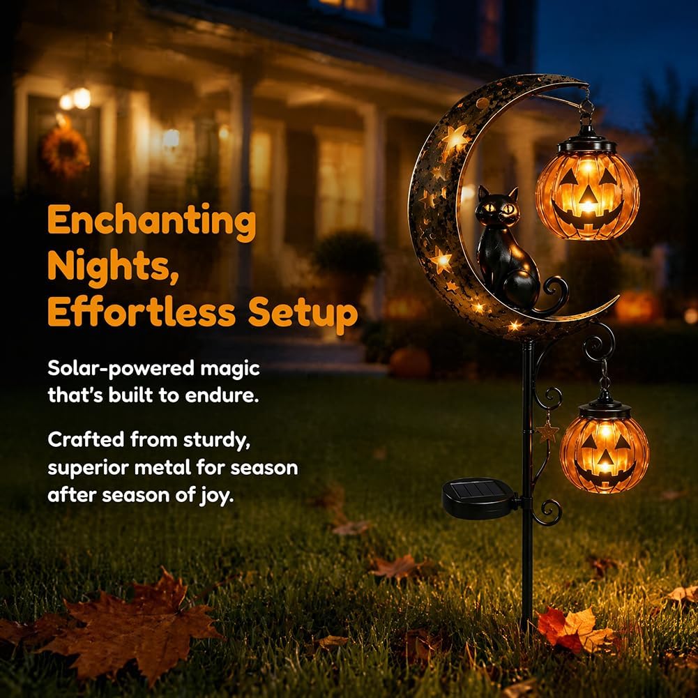 Solar Halloween Black Cat Pump - огляд і ціна Pumpkin Lantern Halloween