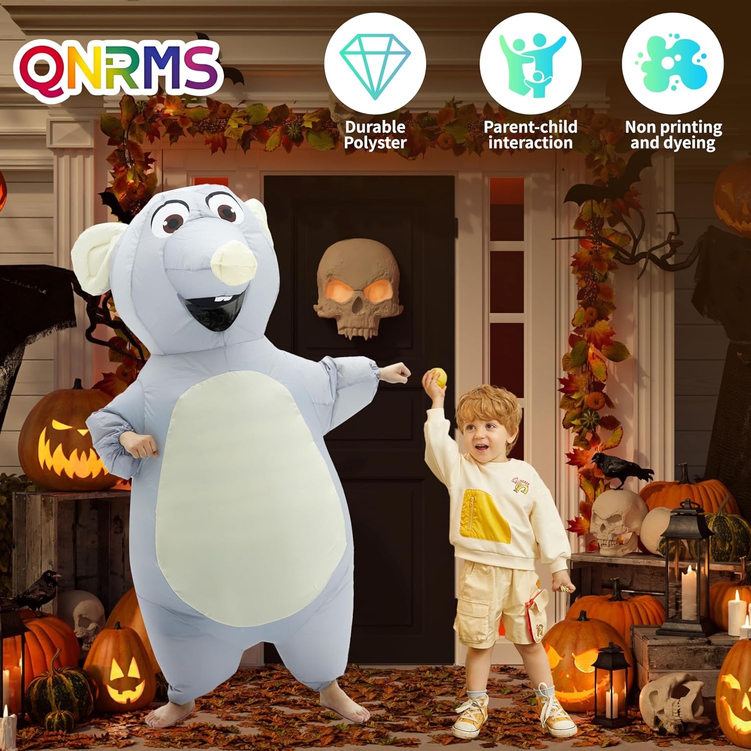 Inflatable Mouse Costume for A - огляд і ціна Halloween Costume Adult