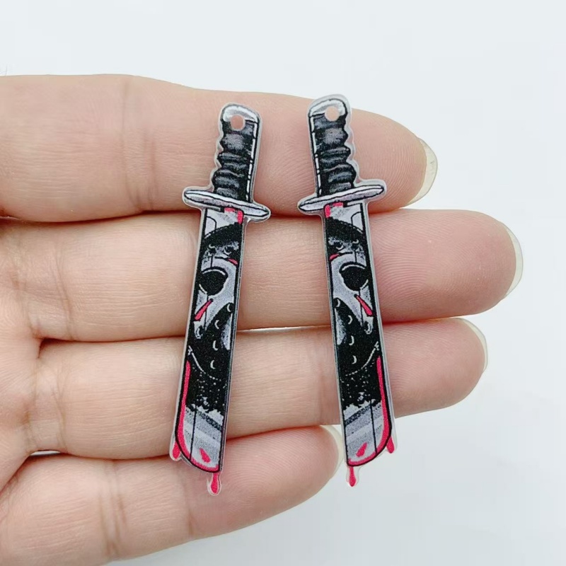10 pieces of acrylic jewelry H - огляд і ціна Halloween Party Supplies