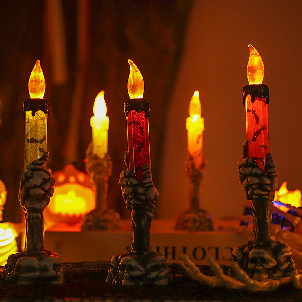 Halloween Skeleton Hand Candle - огляд і ціна Halloween Pumpkin Decor Led