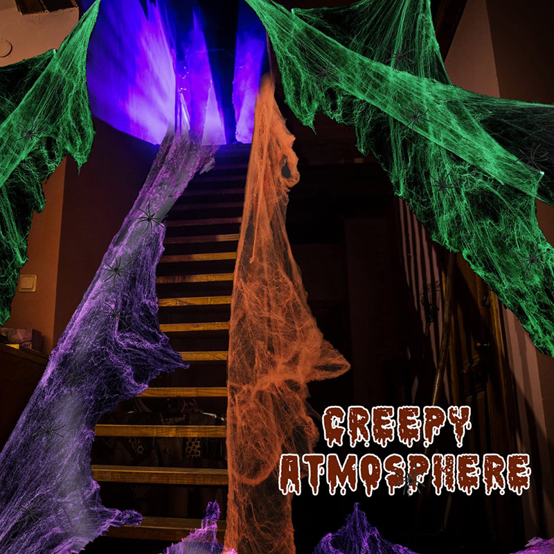 Halloween Decoration White Spi - огляд і ціна Spider Web Halloween Decoration