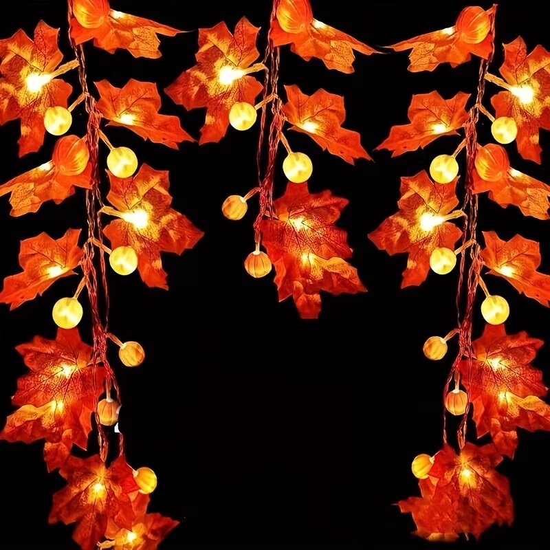 59/118in Halloween Pumpkin Map - огляд і ціна Halloween Led String Lights Orange
