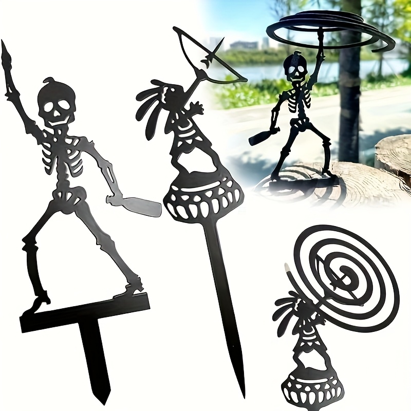 2D 1pc  Metal Portable Skeleto - огляд і ціна Halloween Skeleton Decoration